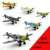 6 цветов 1/48 4D Сборные военные игрушки Конструкторы Самолет Истребитель BF-109/F4U/Spitfire Литой Самолет Война-II