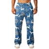 Men's Loose Fit Christmas Print Casual Pants with Pockets for Holiday Daily Wear