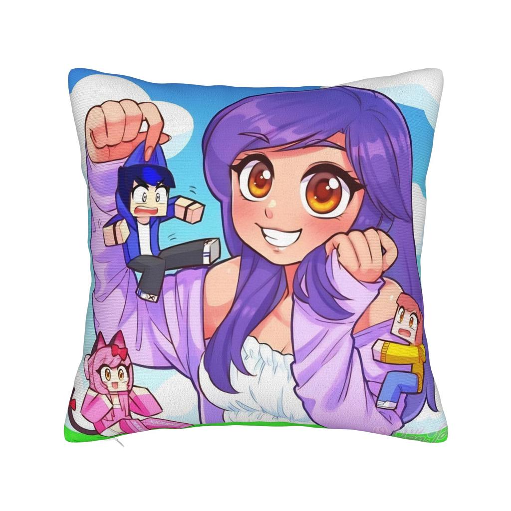AAphmau Cartoon Pillowcases Accessories Soft Cushion Cover Decoration Pillow Case Cover Home Multi Size