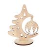 Xmas Tree Cutout Ornament Wooden Tree Ornament with Cut-out Patterns Hanging Pendant Freestanding Christmas Tree Centerpiece for Table Mantel