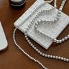 Французское Простое Жемчужное Ожерелье Женское Нишевый Дизайн Высококачественный Темперамент Универсальная Холодный Ветер Цепочка на Ключицы Цепочка на Шею Свитера