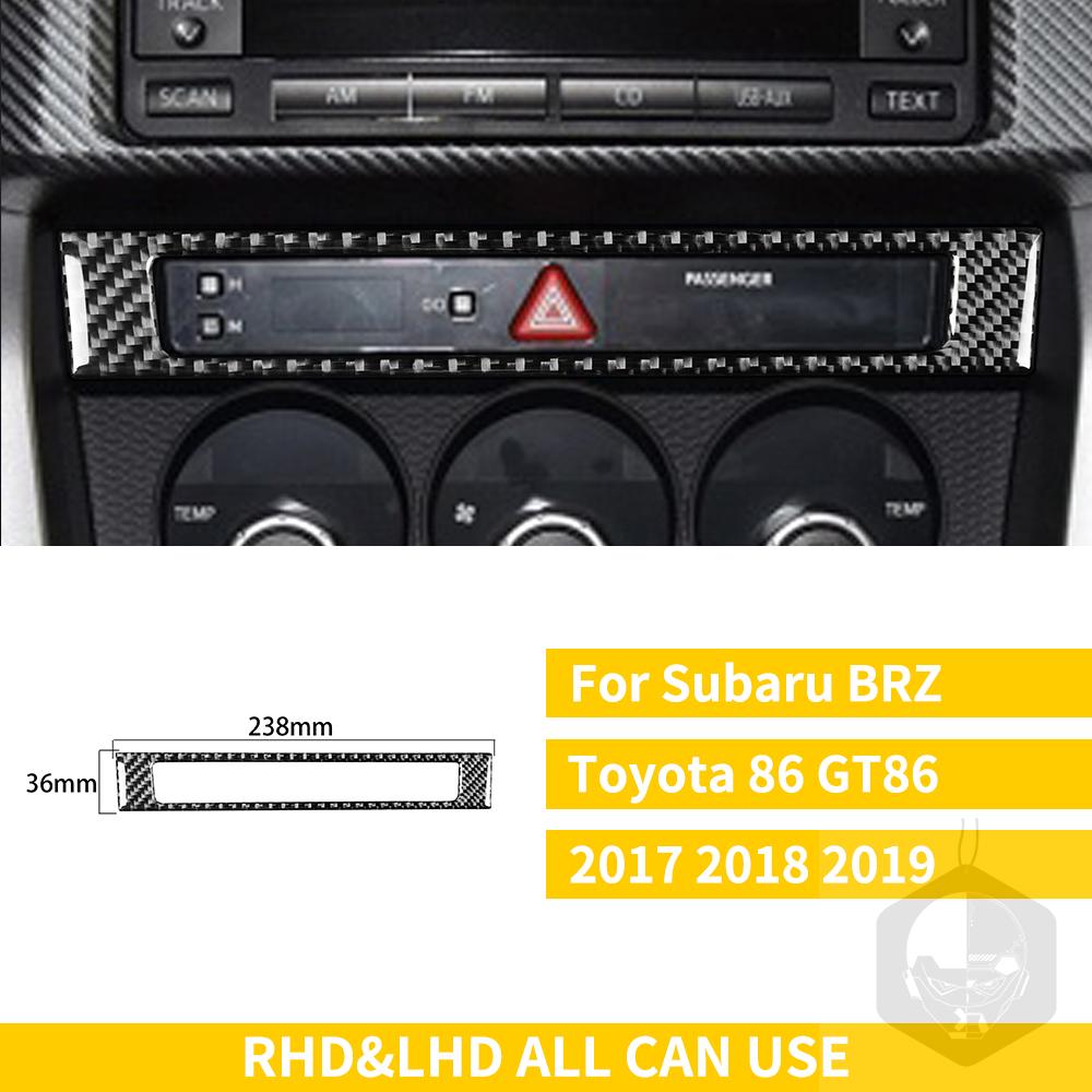 Для Subaru BRZ Toyota 86 GT86 2017 2018 2019 автомобильные аксессуары из углеродного волокна, держатель чашки переключения передач, накладка для кондиционера