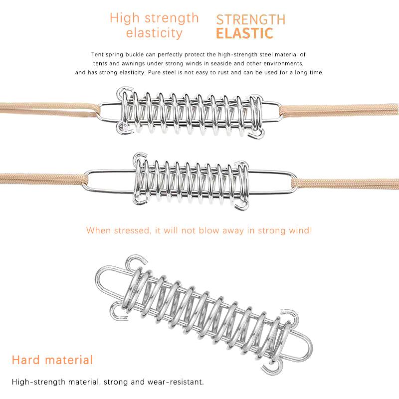 Портативный натяжитель для троса тента из нержавеющей стали с пружинной пряжкой для навеса