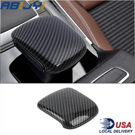 Gear Shift Knob Head Cover Trim Carbon Fiber ABS For - Mercedes-Benz GLB