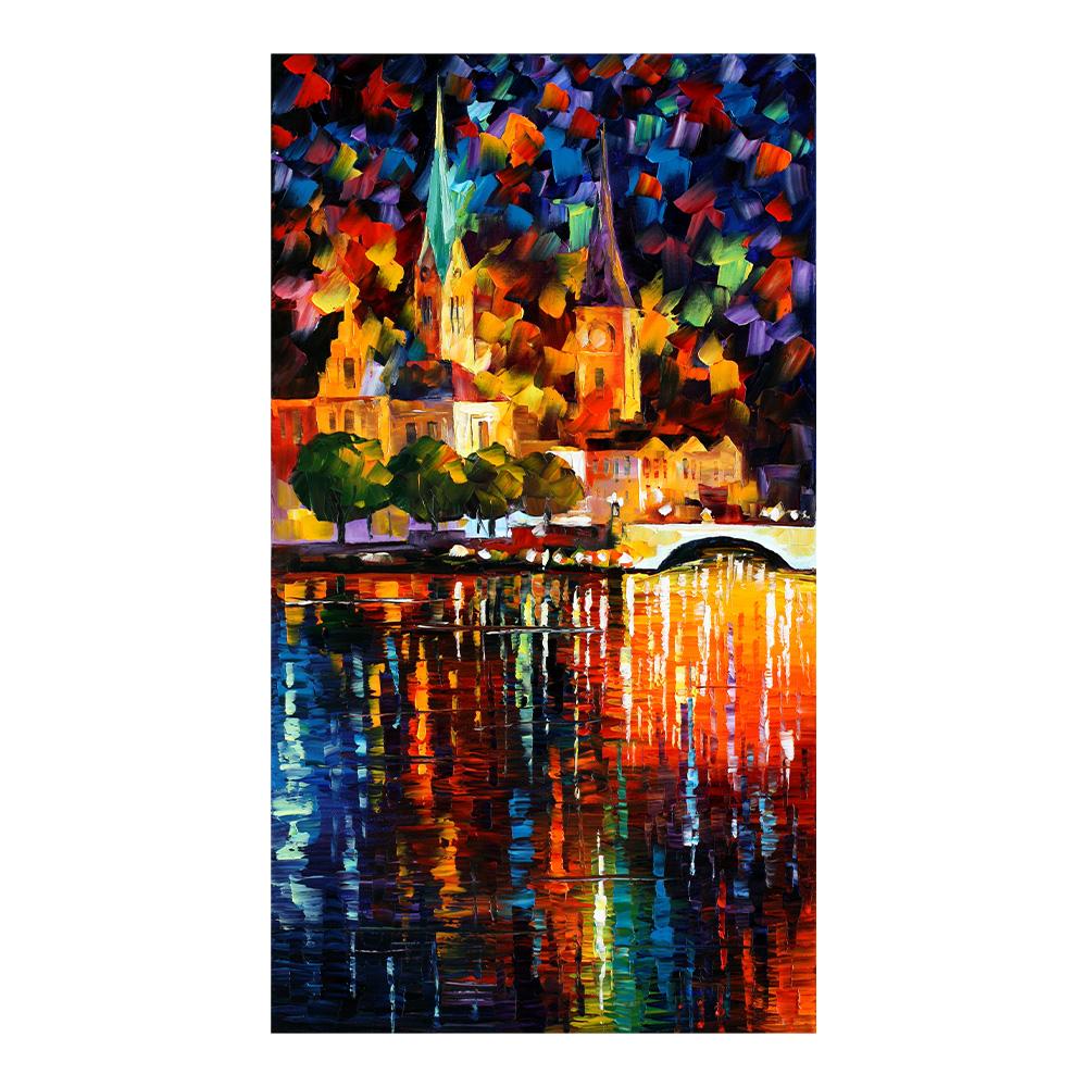 Современная абстрактная эстетика Настенное искусство Цветной лист Дерево HD Масло на холсте Постеры и принты Украшение для дома Спальни Гостиной Подарок