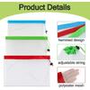 MAQIHAN 12PCS Reble Produce Bags - Mesh Produce Bags Drawstring Reble Washable Vegetable Storage Bags Refrigerator Keep Fresh Grocery Food Fruits