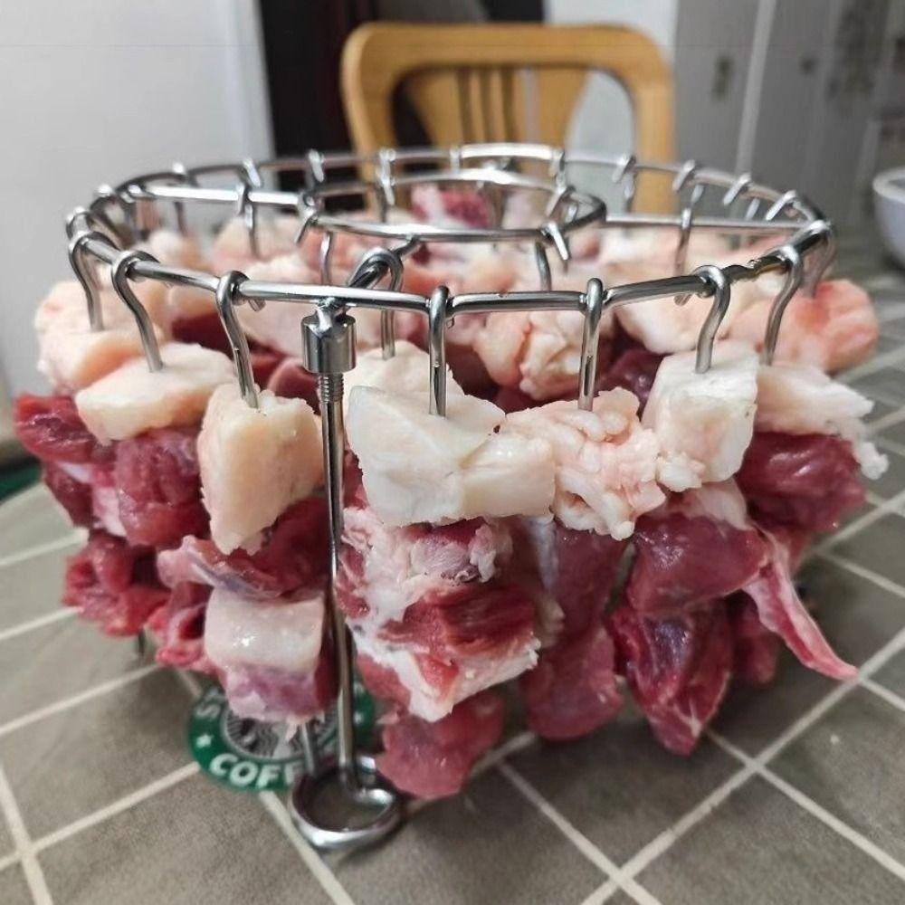 Detachable Vertical Grill Rack Stainless Steel Baking Needle for Air Fryer Accessory