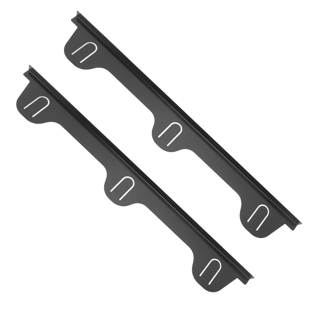 2PCS Stove Gap Covers Stainless Steel Side Gap Filler Protector for Kitchen Stovetop and Counter Black