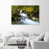 Canvas Print Waterfall Mountain Forest