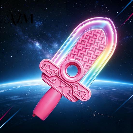 Safe Plastic Spinner for Kids 4-in-1 Spinning Fidget Lightsaber Toy, LED Colorful Light Up Rotatable Blade with Handheld Gadget Party Motion