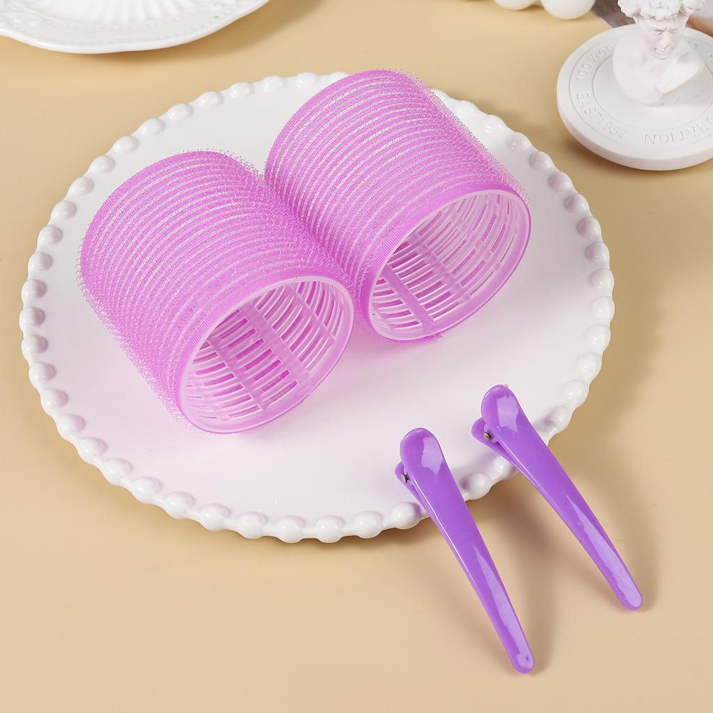 Бигуди самозакрепляющиеся с крючком, бигуди для завивки волос со стайлинг-зажимом, термо-бигуди для волос, салонные бигуди, липкие инструменты для укладки волос