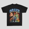 Vintage Washed Drake Hip Hop Rap Canadian Rapper Music Artist Printed Cotton T-shirt Men Women Tee Summer Casual Fashion Clothing Streetwear