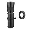 Camera MF Super Telephoto Zoom Lens F/8.3-16 420-800mm T2 Mount with AF-mount Adapter Ring