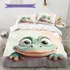Cute Crocodile Pattern Bedding Home Decoration Birthday Gift (1 * duvet cover + 2 * pillowcase, without core)