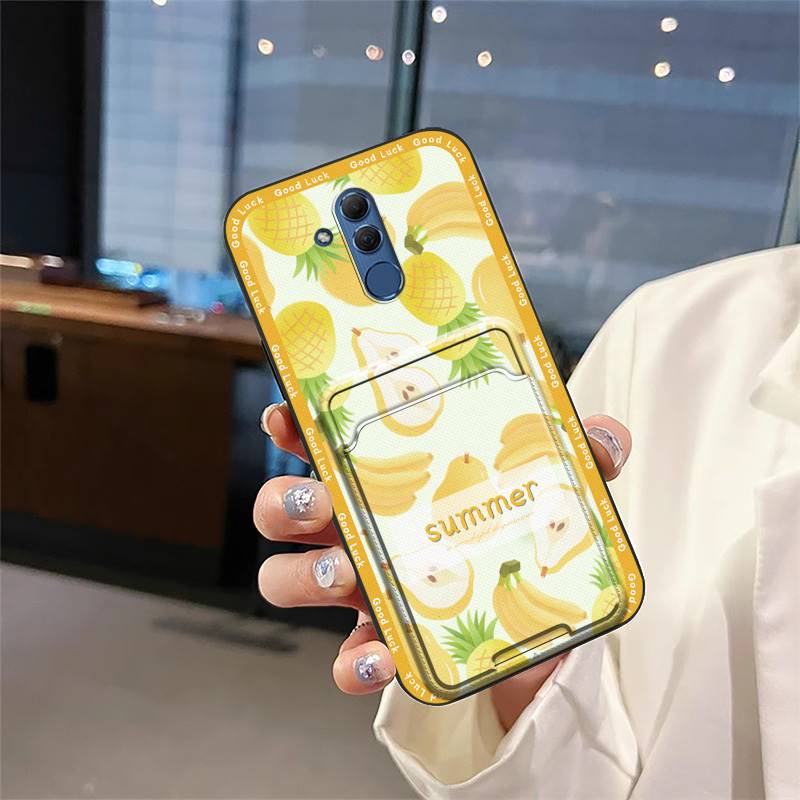 Cartoon Soft Case Phone Case For Huawei Mate 20 Lite Back Cover Protective Card Slot Silicone Shockproof Anti-dust TPU