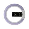 3D LED Digital Table Clock Alarm Mirror Hollow Wall Clock Modern Design Nightlight For Home Living Room Decorations