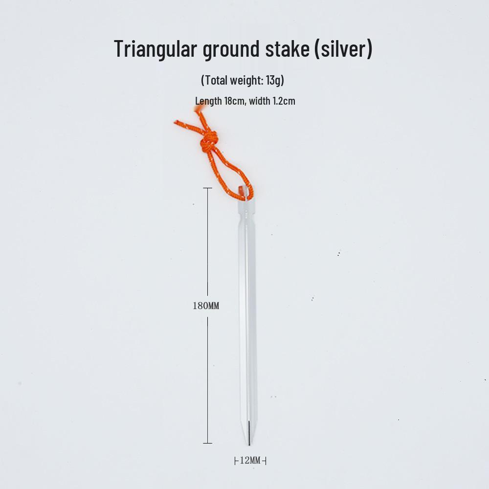 Треугольные колышки для палатки 18 см с усиленными веревками - Аксессуары для кемпингового навеса