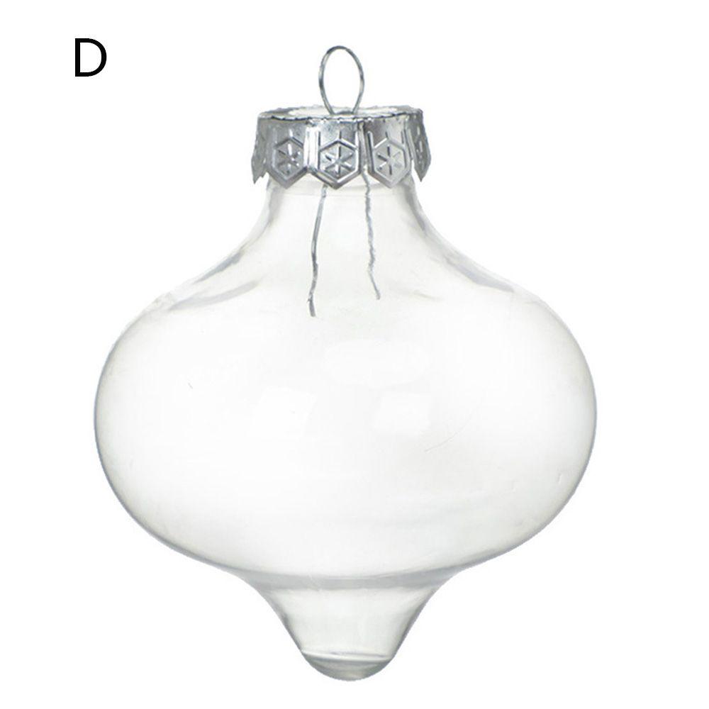 DIY подарки пластиковые подвесные рождественские прозрачные шары украшение на елку заполняемая коробка конфет