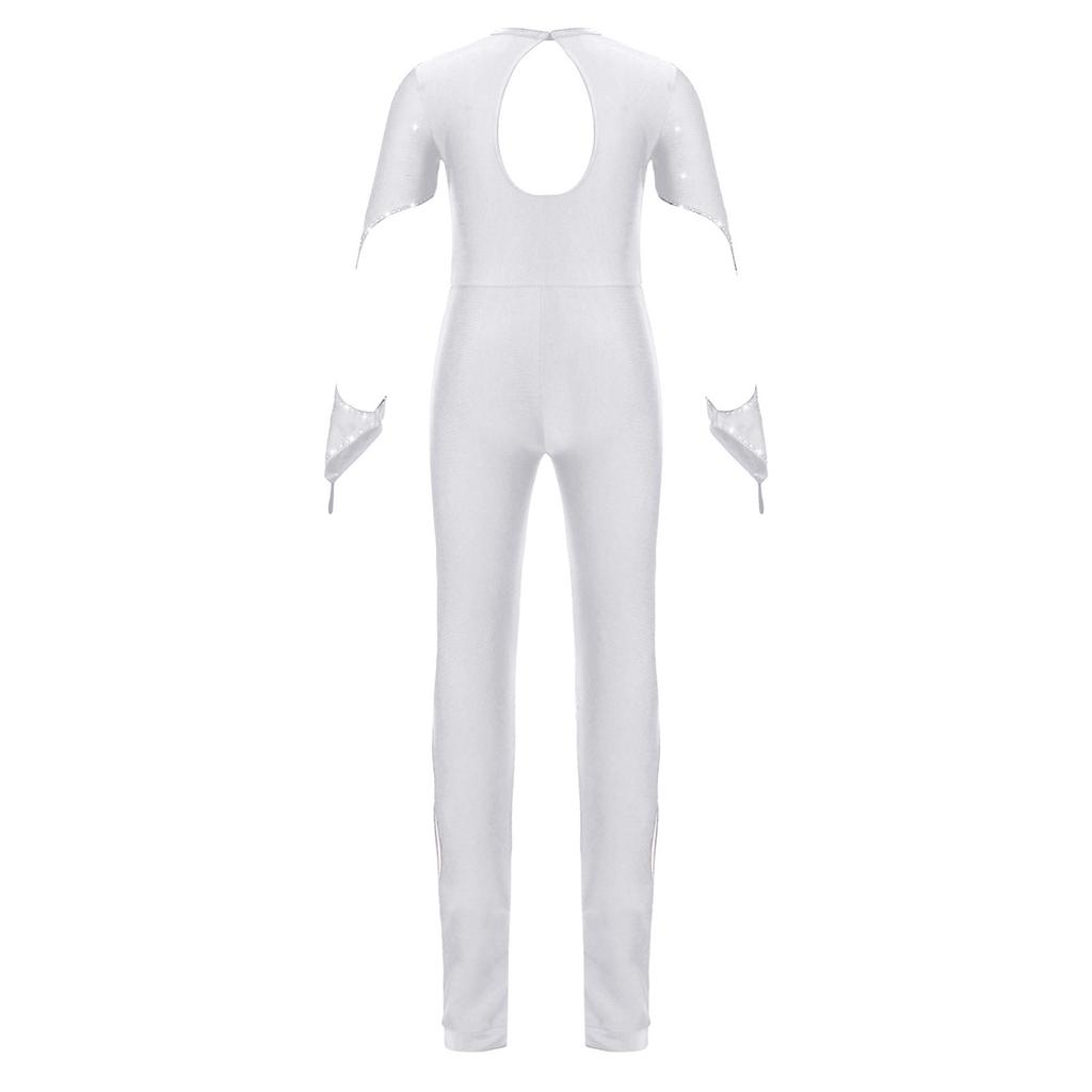 Детский танцевальный костюм, блестящий комбинезон с пайетками для выступлений на сцене