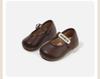 Spring 2026 Girl's First Steps Soft Sole Leather Shoes, Korean Style Fashion Princess Shoes.
