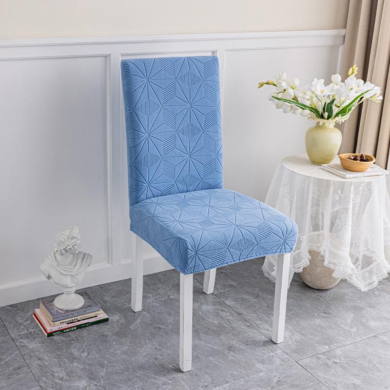 Universal Curved Dining Chair Cover High Elastic Breathable Anti Slip Wear Resistant Stretch Slipcover