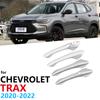 Набор накладок с хромированными ручками для Chevrolet Holden Trax Tracker 2022, аксессуары для стайлинга автомобилей, наклейки, 4 шт.