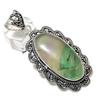 Подвеска из серебра 925 пробы с зеленым флюоритом, ручная работа, 2,68 дюйма Q7g76