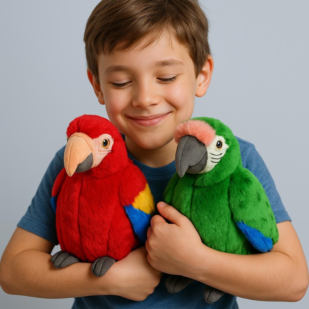 Lifelike Plush Parrot, Super Soft Soothing Toy, Children'S Gift, Birthday Party Decoration, Pet Interactive Toy, Home Decoration