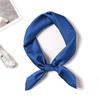 Simple Solid Color Scarf Female Imitation Silk Small Square Scarf 70Cm Basic Style With Shirt Professional Scarf Tied Hair