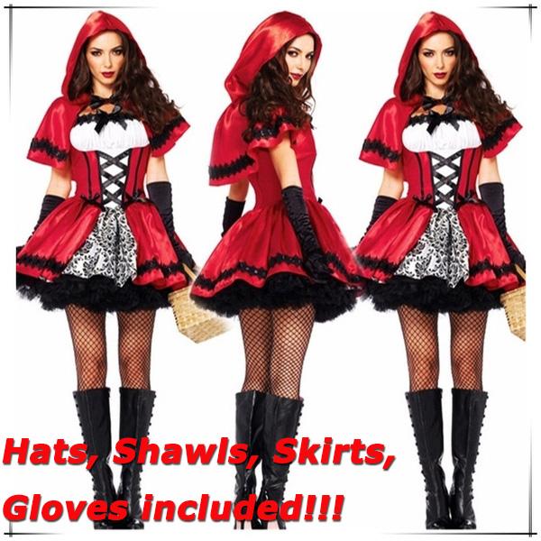 Сексуальный Disfraces Хэллоуин Кардинал Красная Шапочка Костюм Маленькая Красная Шапочка Сексуальные Костюмы Хэллоуина для Женщин Косплей Платье Партии