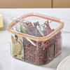 Box 4 Compartment Spice Condiments Spoon Container with Multifunctional Storage Box