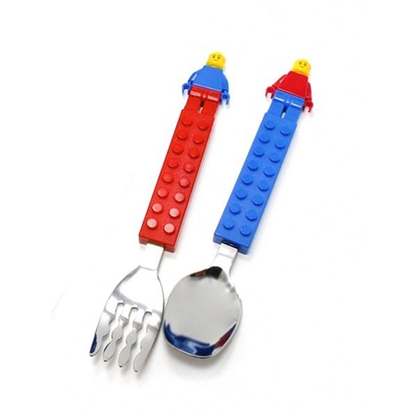 Oxford Block Spoon and Fork Case Set, Red, 1 Set, Korean Popular Tableware