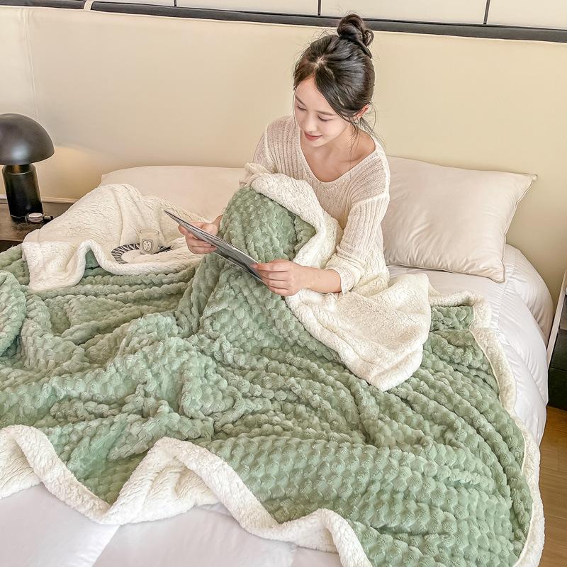 Утолщенное флисовое одеяло из черепаховой шерсти, овечьего флиса, фланелевое одеяло из кораллового флиса, офисное однотонное однотонное одеяло