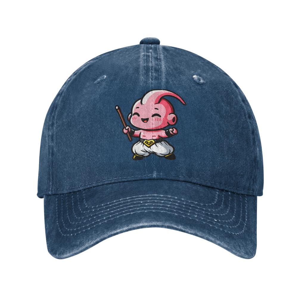 Dragon Ball DBZ Goku Baseball Cap Retro Distressed Washed Chibi Majin Buu Sun Cap for Men Women Outdoor Activities Hats Cap