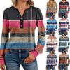 Женские рубашки с длинным рукавом Хенли Повседневные топы Модные блузки Милые футболки