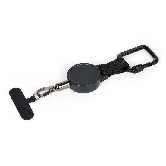 Выдвижной страховочный шнурок для телефона с клипсой для ремня 60 см стальной трос зажим для телефона для защиты от кражи и использования без рук универсальный аксессуар для телефона для приключений на открытом воздухе