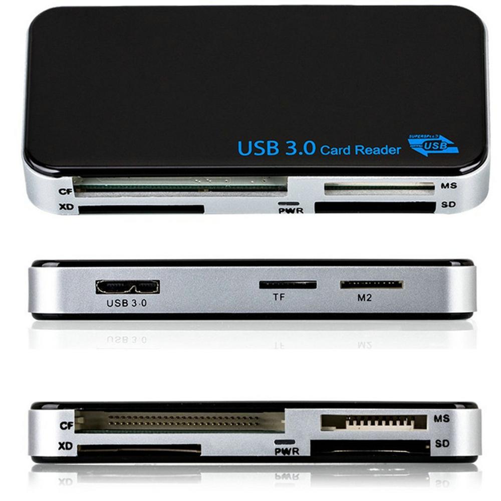 1 x USB 3.0 Мультиадаптер для чтения карт памяти 5 Гбит/с для карт CF/ SD/ MS/ XD/TF M2