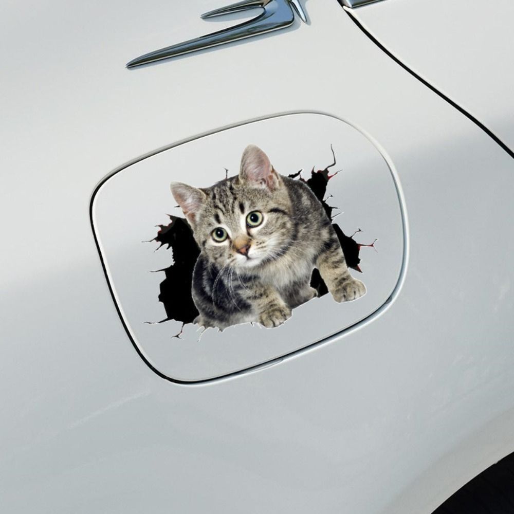 Universal Waterproof Car 3D Cat Stickers Animal Styling Car Body Scratch Masking Stickers Creative Funny Auto Decal