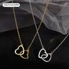 Heart Pendant Necklace For Girls Women Sweater Neck Chain Necklaces Cute Chokers Jewelry