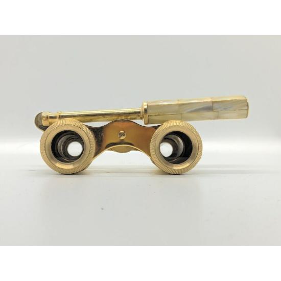 Античный латунный оперный бинокль из перламутра и морской бинокль с ручкой для подарка