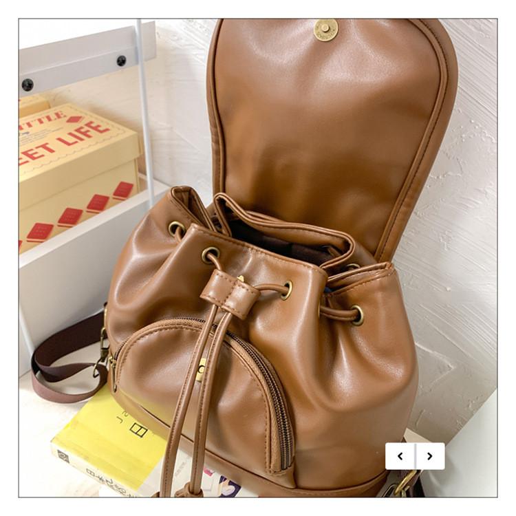 Korean Style Trendy Mini Backpack With Padded Pu And Durable Stitching