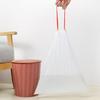 20Pcs/Roll Garbage Bag Leak-proof Strong Load-bearing Drawstring Tie Design Disposable Portable Automatic Closing Waste Bag Office Supply