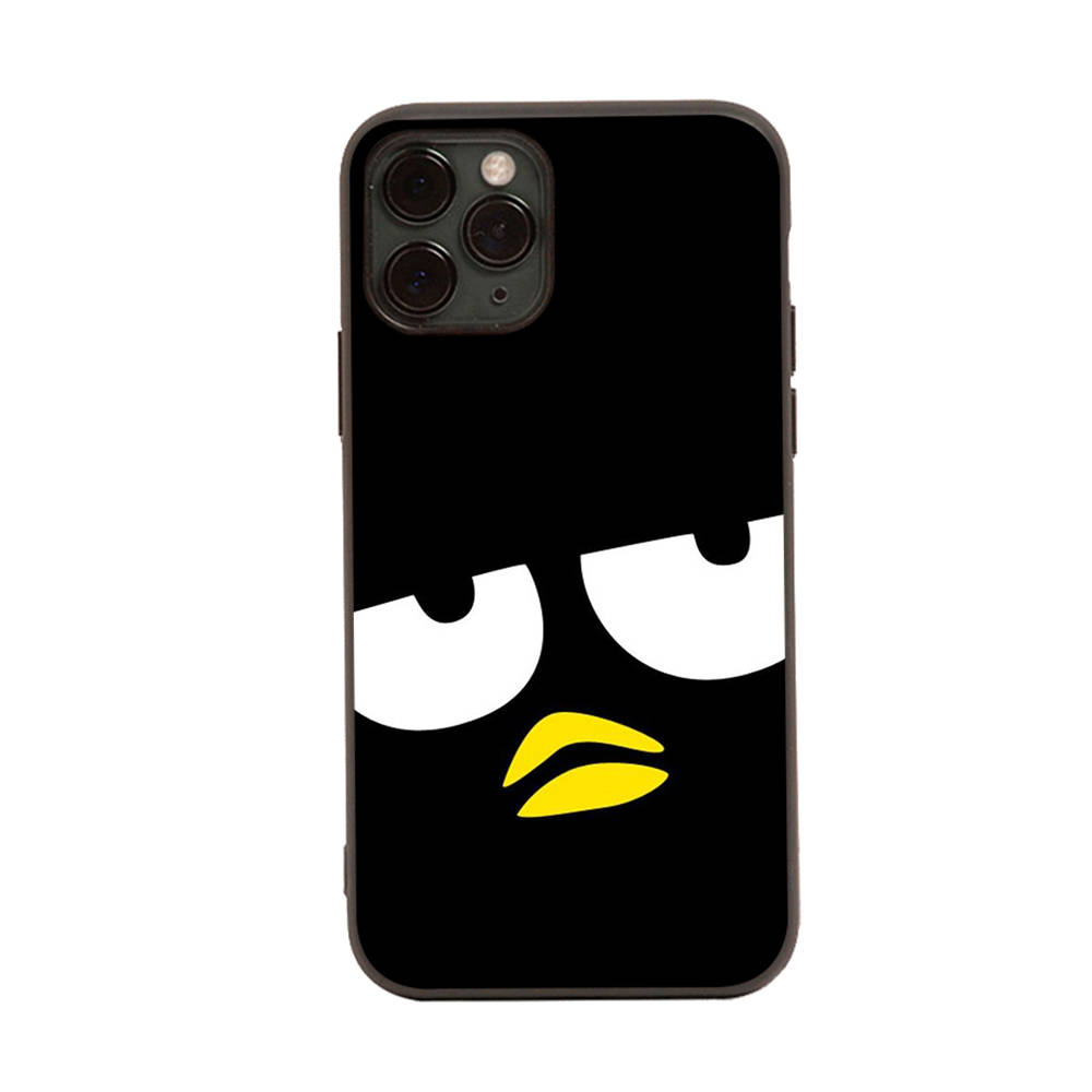 Чехол HK24 Badtz Maru Cartoon Black Sofe для iPhone 16 15 Plus 14 13 Pro 8 SE XR XS Max P30 Nova 5T Y5P Y6 Y7 Y8P Y9 Realme C30 C33 C31 VIVO Y36 V27