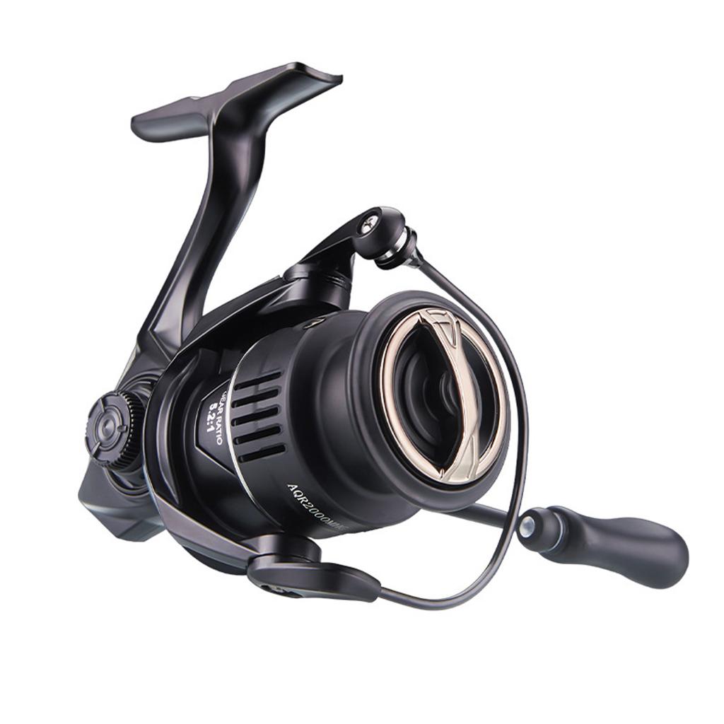 Катушка спиннинговая 6+1BB из углеволокна 5.2:1 Скоростное передаточное число Катушка для рыбалки из алюминиевого сплава для соленой воды AQR2000MHG