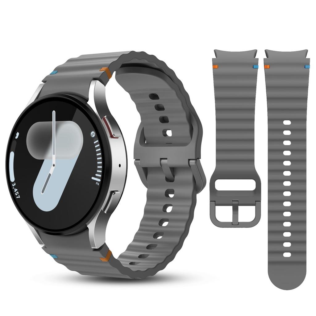 Оригинальный силиконовый ремешок для Samsung Galaxy Watch 7 Band FE/5 Pro/6/4 classic 44mm 40mm sport belt bracelet correa Galaxy watch 7
