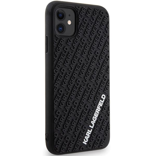 Karl Lagerfeld Klhcn613Dmkrlk Iphone 11 / Xr 6.1 Czarny/Black Hardcase 3D Rubber Multi Logo