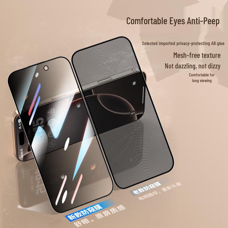 Защитное стекло Langke для iPhone 16 Pro Max с защитой конфиденциальности (2-Pack)