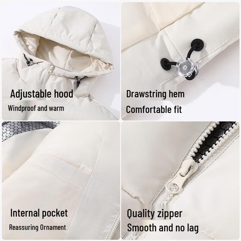 Jeanswest Men's Winter Hooded Padded Jacket