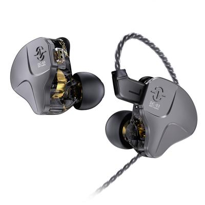 Проводные наушники CCZ DC03 Sonata, 10-мм двойные неодимовые ферромагнитные динамические драйверы китайского производства, высокопроизводительная ПЭТ-полимерная диафрагма, цинковый сплав