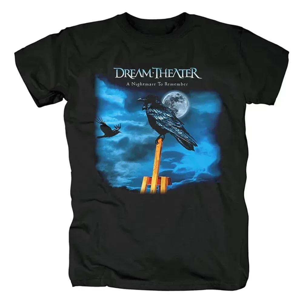 2025 Dream Theater Мужская футболка Хлопок Короткий рукав Хип-хоп Винтаж Edguy Футболка группы Женские Высокое качество Y2k Топы Уличная мода